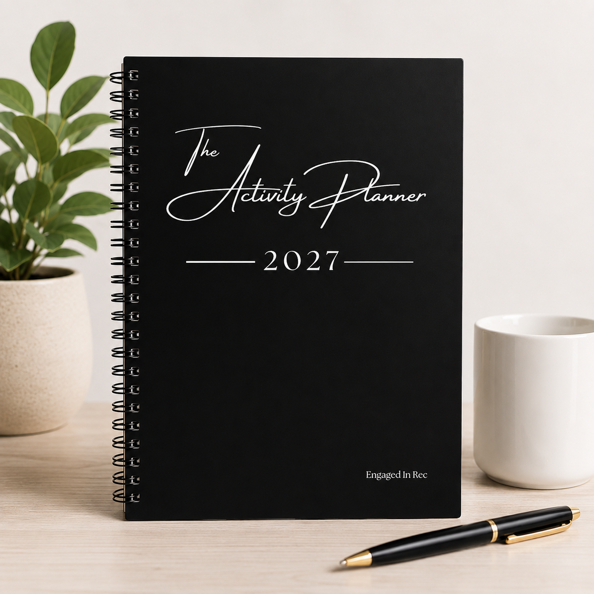 2027 Activity Planner Coil/Spiral (Black)